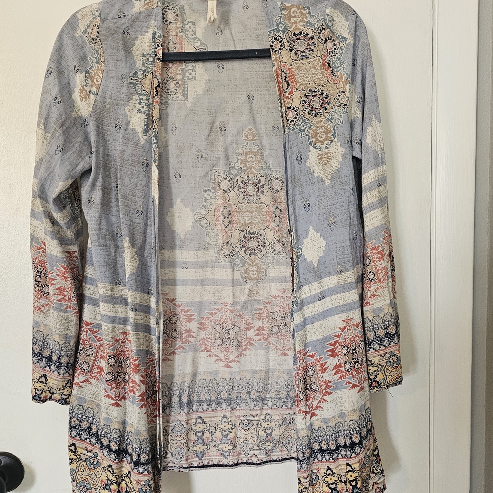 Bohemian Open Front Cardigan